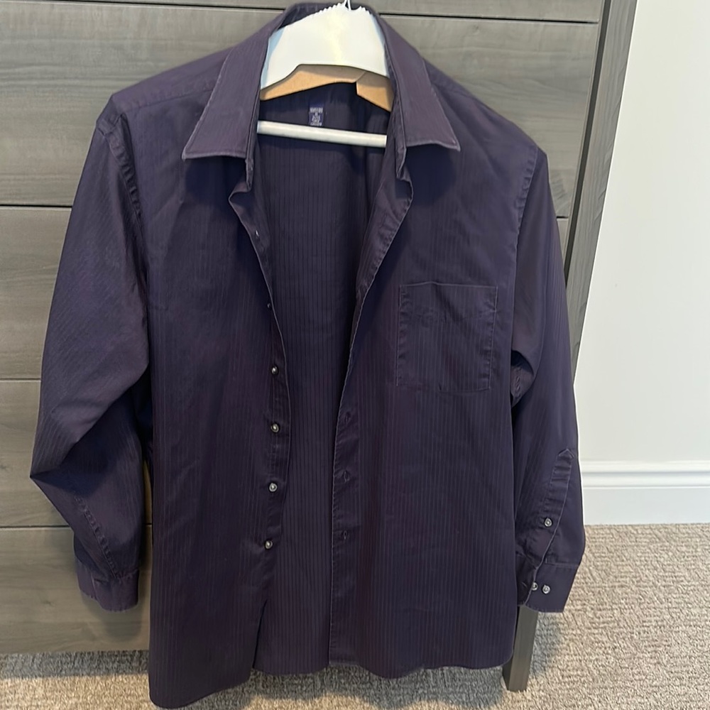 Arrow purple striped dress shirt